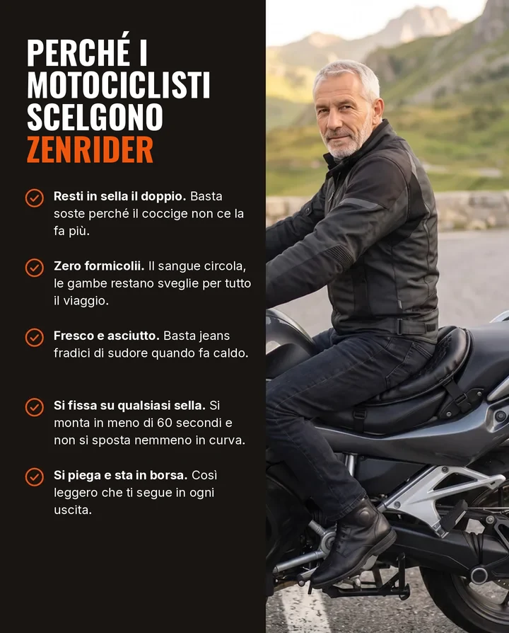 Perché i motociclisti scelgono ZenRider
